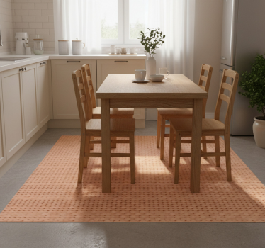 Beige fabric kitchen vinyl mat - TenStickers