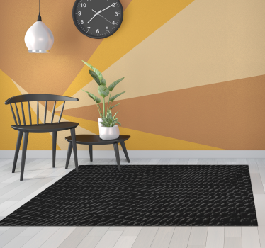 Black snake skin animal print vinyl carpet - TenStickers