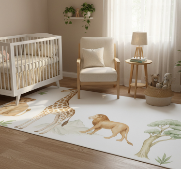 Calmed savannah bedroom carpet - TenStickers