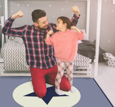 Celestial Centerpiece star rug - TenStickers
