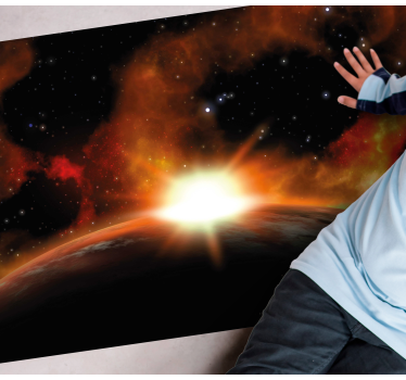 Celestial sunrise glow star rug - TenStickers