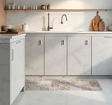 Cement "Arancioni" kitchen mat - TenStickers