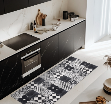 Cement "Ardesia" kitchen mat - TenStickers