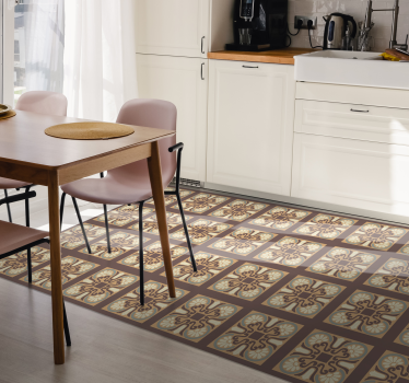 Ceramic Tile Pattern kitchen mat - TenStickers