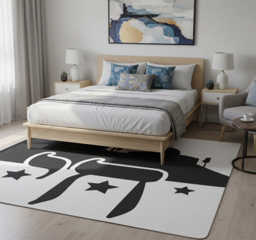 Chai symbol bedroom carpet - TenStickers