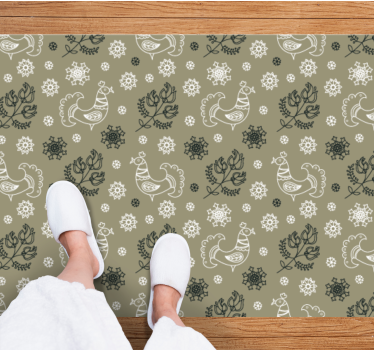 Charming Animal Motifs custom floor mat - TenStickers