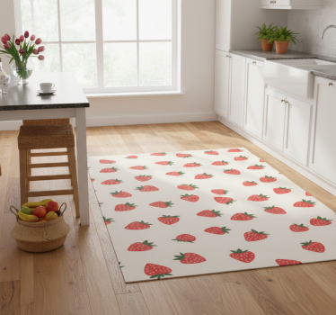 Cherry fruit design kitchen vinyl mat - TenStickers