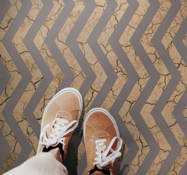 Chevron Fractured Surface texture rug - TenStickers
