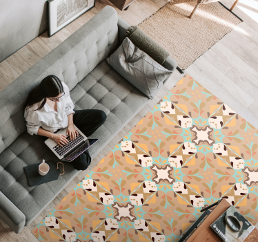 Classic tiles vinyl mat - TenStickers