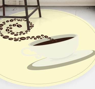 Coffee Aroma Imagery kitchen mat - TenStickers