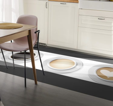 Coffee Cups Runner kitchen mat - TenStickers