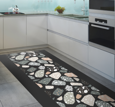 Collection of colorful stones kitchen flooring - TenStickers