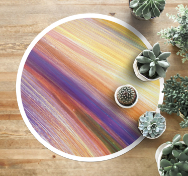 Colorful brush strokes texture rug - TenStickers