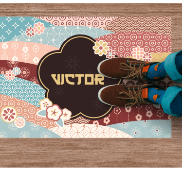 Colorful Pattern custom floor mat - TenStickers
