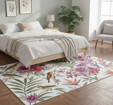 Colorful forest bedroom carpet - TenStickers