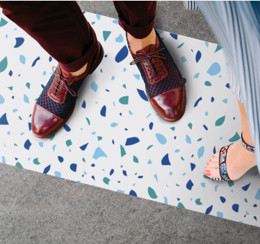Colorful Pattern marble rug - TenStickers