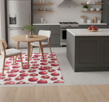 Colorful pomegranates pattern kitchen vinyl mat - TenStickers