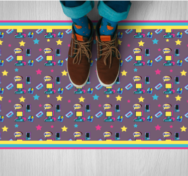 Colorful Tech Toys kids rug - TenStickers