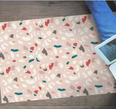 Colorful terrazzo pattern texture rug - TenStickers