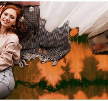 Colorful Tie-Dye texture rug - TenStickers