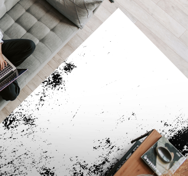 Contrastive Grunge Style texture rug - TenStickers