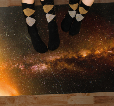 Cosmic Galaxy View star rug - TenStickers