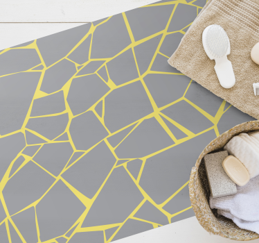 Cracked Grey Structure bathroom mat - TenStickers