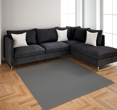 Cracked pepper monocolor design grey vinyl floor carpet - TenStickers