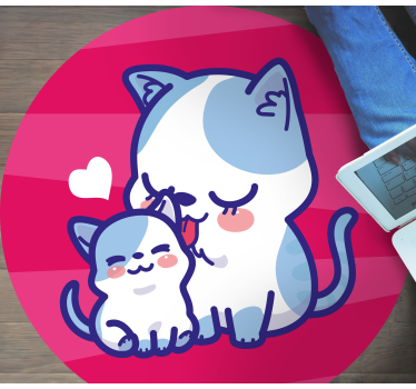 Cuddly Cat Companions kids rug - TenStickers