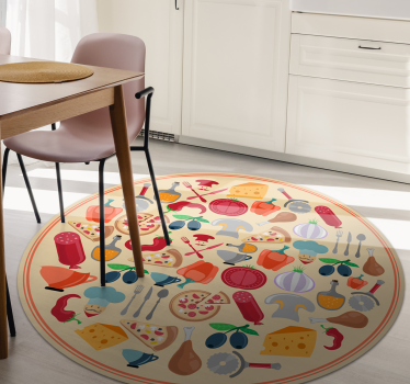 Culinary Motifs kitchen mat - TenStickers