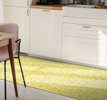 Culinary Symbols kitchen mat - TenStickers