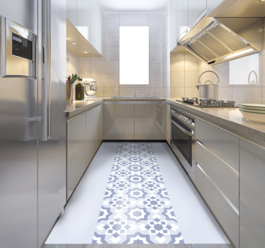 Culinary Tile Runner kitchen mat - TenStickers