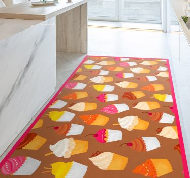 Cupcake delight kitchen mat - TenStickers