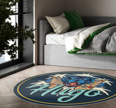 Custom panther animal print rugs - TenStickers