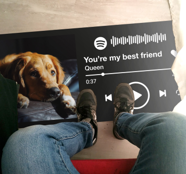 Custom Song Display quote rug - TenStickers