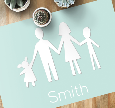 Customizable Family custom floor mat - TenStickers