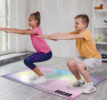 Customizable Gradient custom floor mat - TenStickers