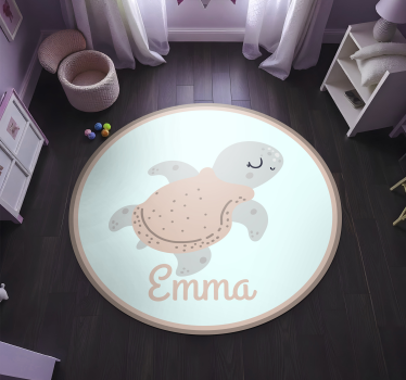 Customizable turtle custom floor mat - TenStickers