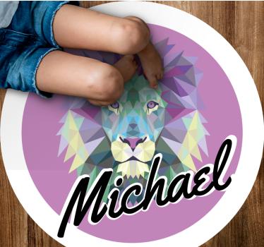 Customizable Lion custom floor mat - TenStickers