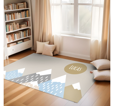 Customizable Mountainscape custom floor mat - TenStickers