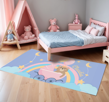 Customizable Nursery Pram Motif bedroom carpet - TenStickers