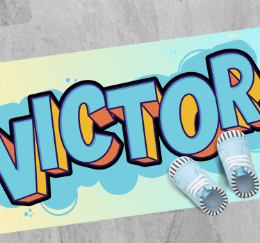Customizable Sneakers custom floor mat - TenStickers