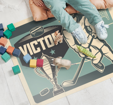Customizable Sports Graphic custom floor mat - TenStickers