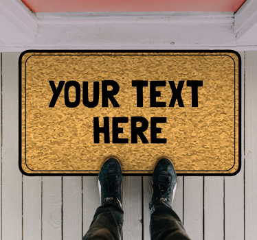 Customizable Text Entry custom floor mat - TenStickers
