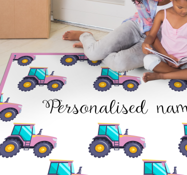 Customizable Tractor custom floor mat - TenStickers