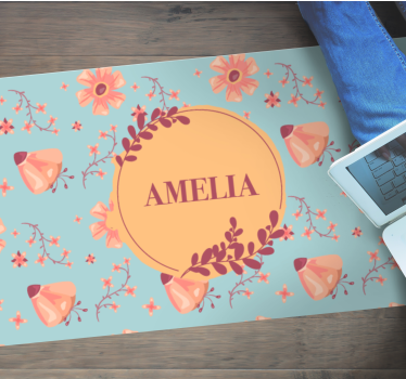 Floral Arrangement custom floor mat - TenStickers