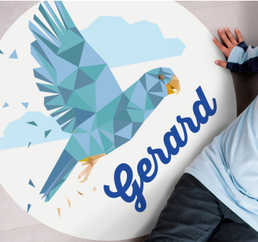 Customized Geometric Eagle custom floor mat - TenStickers
