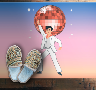 Dance Party Vibes kids rug - TenStickers