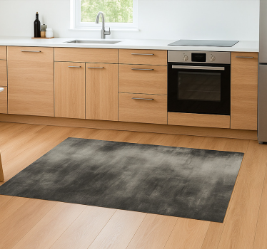 Dark grey woodlands effect kitchen vinyl mat - TenStickers