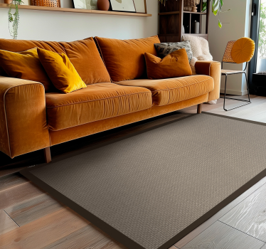Darker color outline beige rug - TenStickers